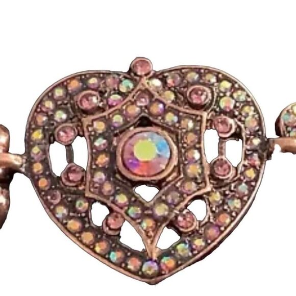 Kirks Folly Remember You By Heart Bracelet Coppertone - Picture 9 of 12